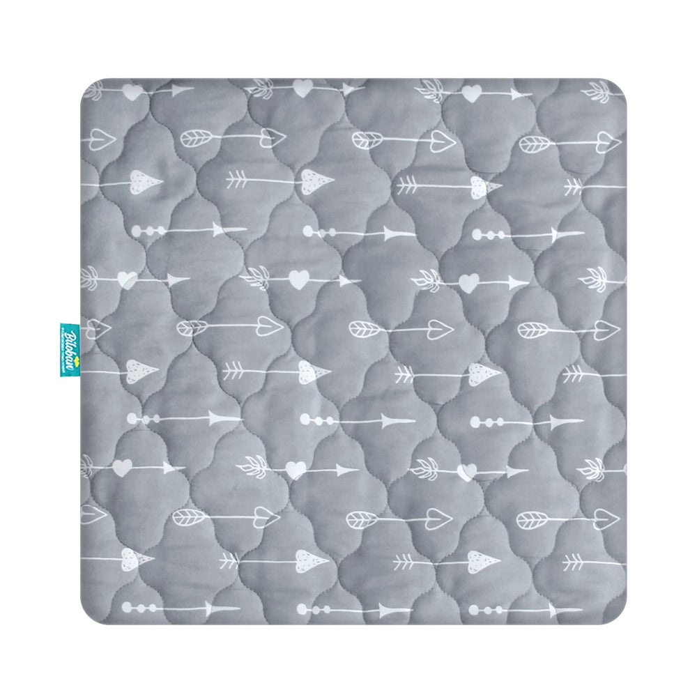 Biloban playard mattress cover square fit snugly protects standard play yards.
