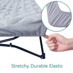 Biloban quilted bed sheet, ultra-soft surface for gentle toddler comfort.