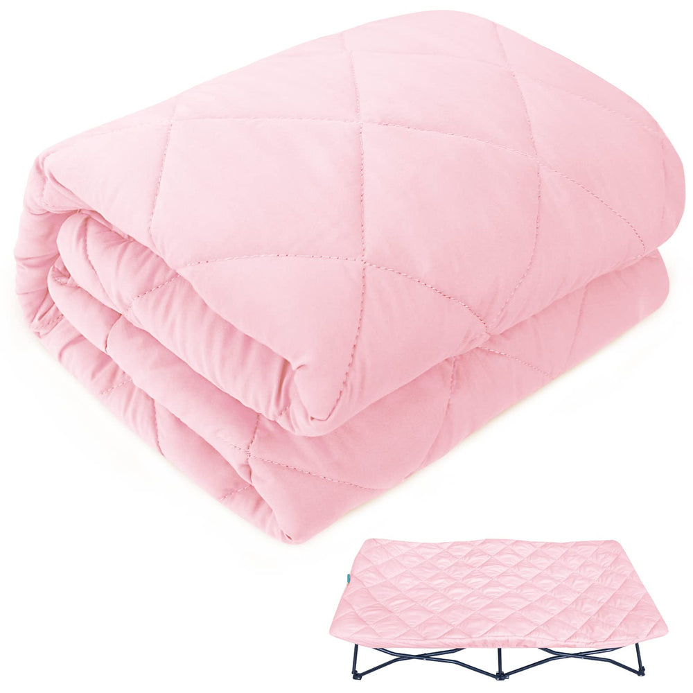 Biloban Regalo My Cot sheet pink quilted cover for soft travel comfort