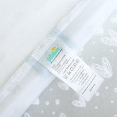Biloban soft-touch sheet white for skin-friendly comfort and quick machine washing