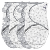 Biloban swaddles 0-3m grey hearts stars pack keeps baby snug and comfortable.
