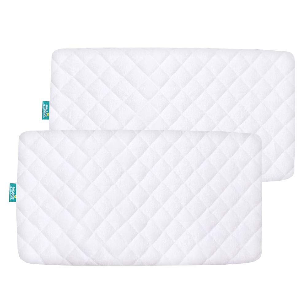 Biloban waterproof bassinet pad cover on Graco My View 4-in-1 bassinet for dry nights.