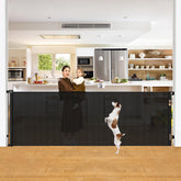 Bingguz 42-inch extra tall gate extended in frame for large openings.