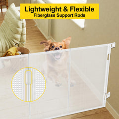 Bingguz 42-inch extra-tall gate blocks climbing in doorways
