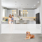 Bingguz 90-inch extra wide gate in doorway for toddlers and pets.