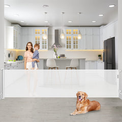 Bingguz 90-inch extra wide gate in doorway for toddlers and pets.