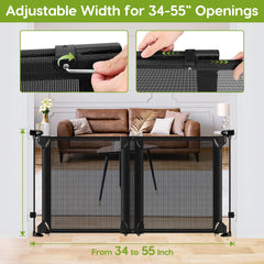 Bingguz extra-wide pass-through without bottom bar for stroller access