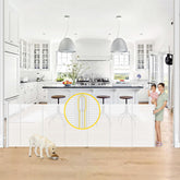 Bingguz reinforced gate assembly secures wide openings for safety.