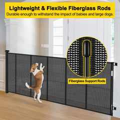 Bingguz retractable gate with one-handed operation for effortless access.