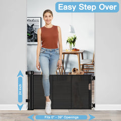 Bingguz 24 inch tall gate for safe passage in busy homes