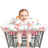 Binxy Baby Cushy Cover Full Bloom on cart demonstrating soft, protective comfort.
