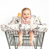 Binxy Baby rosy 2in1 high chair and cart cover offers cozy comfort.
