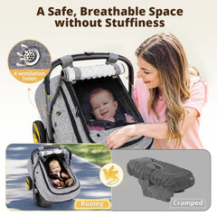 Bioby breathable mesh window lets you monitor baby while airflow stays comfortable