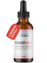 BIOLABS PRO Progest MAXX oil bottle for natural menopause support and balance.