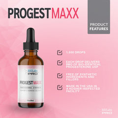BIOLABS PRO Progest MAXX label front detailing natural ingredients.