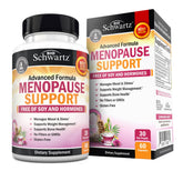 BioSchwartz Menopause Support bottle front shows mood balance potential