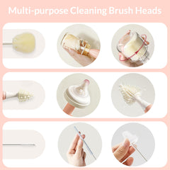 Biqin nipple brush cleans delicate connectors without scratching