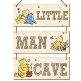BirtDerr Winnie sign trio wall art for nursery ambiance and playful decor.