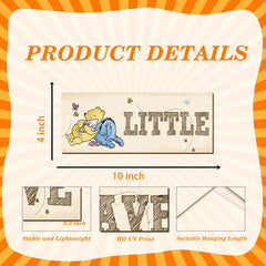 BirtDerr Winnie sign trio wall art suitable for bedrooms or playrooms.
