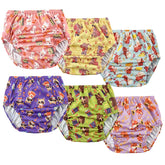 BISENKID 6-pack waterproof training pants worn by toddler for leak prevention.