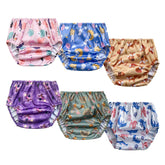 BISENKID waterproof training pants pack for toddlers, showing leak protection in action.