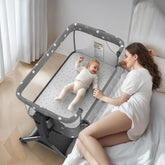 Biusikan 3-in-1 bassinet with rocking mode for soothing newborns.