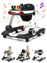 BIUSIKAN Music and Lights Baby Walker front view with sturdy frame for safe exploration