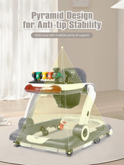 BIUSIKAN safety features with anti-slip pads protect little movers on floors.