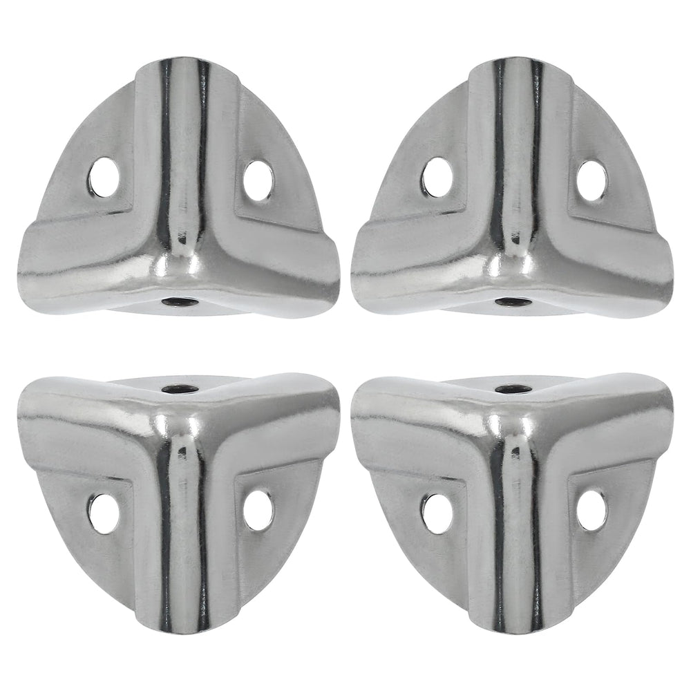 Bivethoi silver corner protector shields wooden boxes with durable zinc alloy finish.