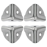Bivethoi silver corner protector shields wooden boxes with durable zinc alloy finish.
