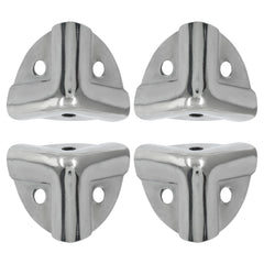 Bivethoi silver corner protector shields wooden boxes with durable zinc alloy finish.
