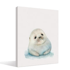 BIWSHA baby seal wall art enhances nursery ambiance.