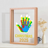 Bixinyo family handprint frame in brown displaying a lasting keepsake