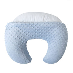 Nursery-friendly blue shade complements any decor while keeping baby cozy