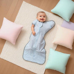 Blackleaf Baby swaddle blanket two-way zipper eases nighttime diaper changes