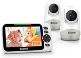 Blemil baby monitor dual cameras for watching two rooms at once.