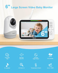 Blemil Upgrade camera with pan-tilt-zoom for wide room coverage