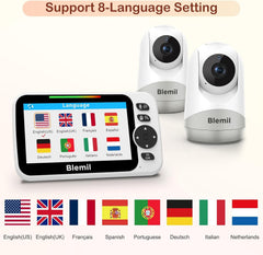Blemil Upgrade remote PTZ enables comprehensive nursery scanning.