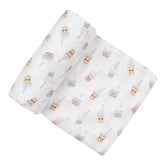 BlessEver muslin swaddle blanket with soft touch, ideal for cozy crib time.