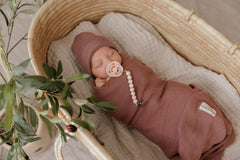 Bleu La La Luladream soft teething handle closeup for chewing