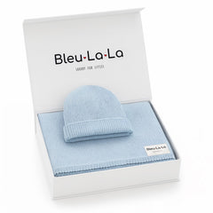 Bleu La La sky blue giftset blanket for newborn comfort