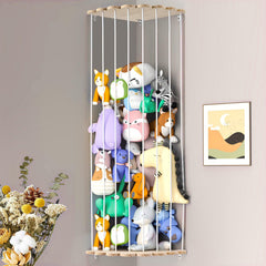 Blingbin stuffed animal storage hammock with adjustable length keeps toys neatly organized.