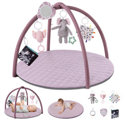Blissful Diary baby play gym mat overview, calm setup and inviting space