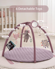 Blissful Diary play gym mat tummy time design supports early motor activity