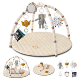 Blissful Diary baby play gym mat with soft surface for tummy time and visual stimulation