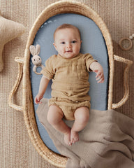 Blissful Diary boho-pattern bassinet sheets add stylish nursery decor and warmth