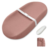Blissful Diary dusty pink muslin changing pad with cozy surface for gentle diaper changes