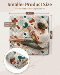 Blissful Diary foldable compact baby mat for easy travel and quick setup.