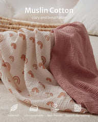Blissful Diary rainbow changing pad cover adds cheerful style for nursery.