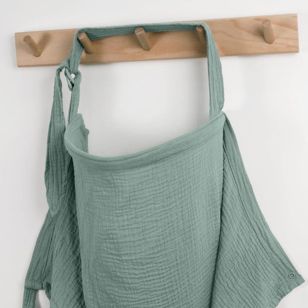 Blissful Diary arch-neckline nursing cover offering breathable privacy for feeding